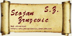 Stojan Zrnzević vizit kartica